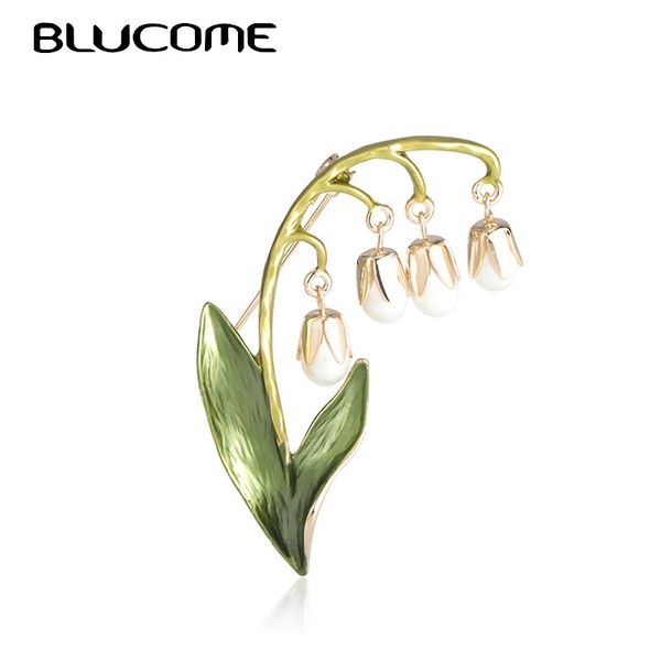 

blucome elegant enamel tassel pendant flower brooches for women ladies suit collar clip pin wedding bride bridesmaid brooch gift, Gray