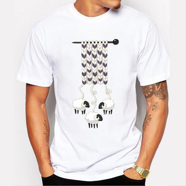 

wool scarf funny design men customized t-shirt hipster cool male tee shirts short sleeve casual basic