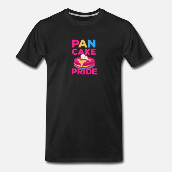 

pan cake pansexual pride flag lgbtq t shirt men printing tee shirt s-3xl male gift funny spring letter shirt