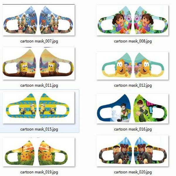 

girl masks face shields mascarilla de pelicula custom face mask designer kids cloth masks cartoon character face mask facial review, Black