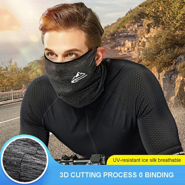 

cycling spring summer designer face mask cool ice silk sports headwear bike headband mask face shields washable reusable fashion face mask
