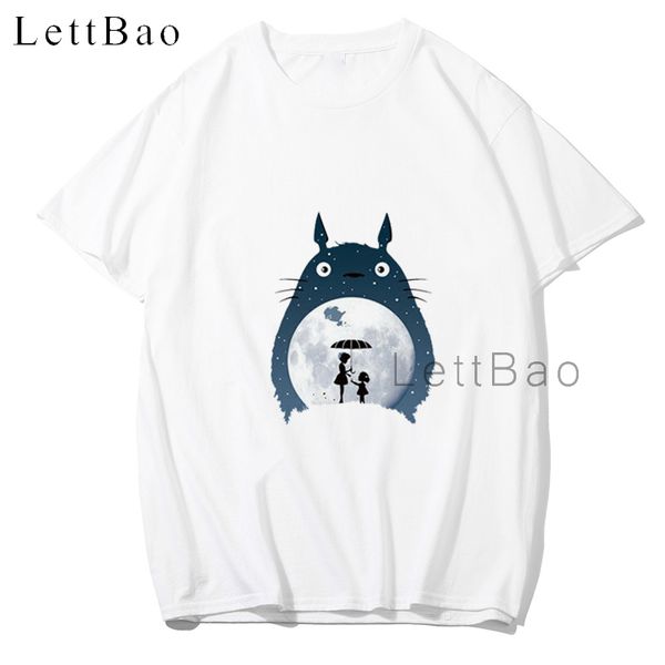 

totoro kaonashi mask spirited away white t-shirt anime shirt harajuku streetwear graphic tees men hip hop boyfriend gift unisex