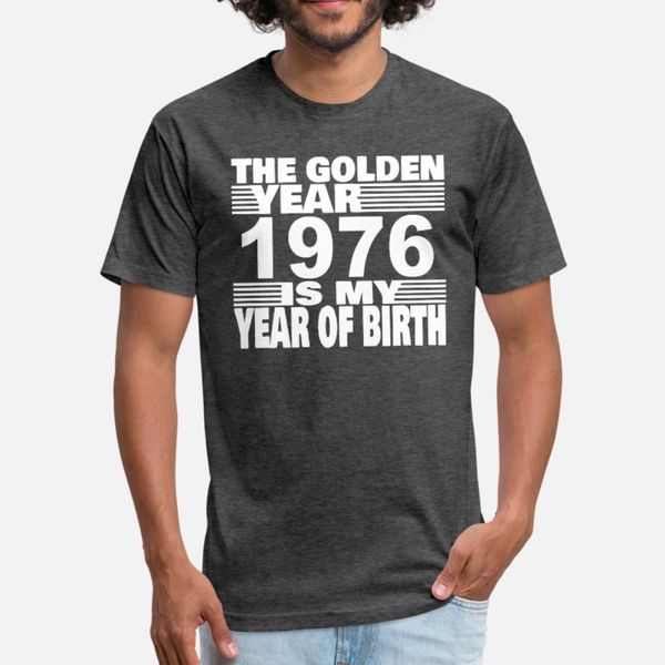 

1976 t shirt men design short sleeve s-xxxl trend loose comical spring kawaii shirt