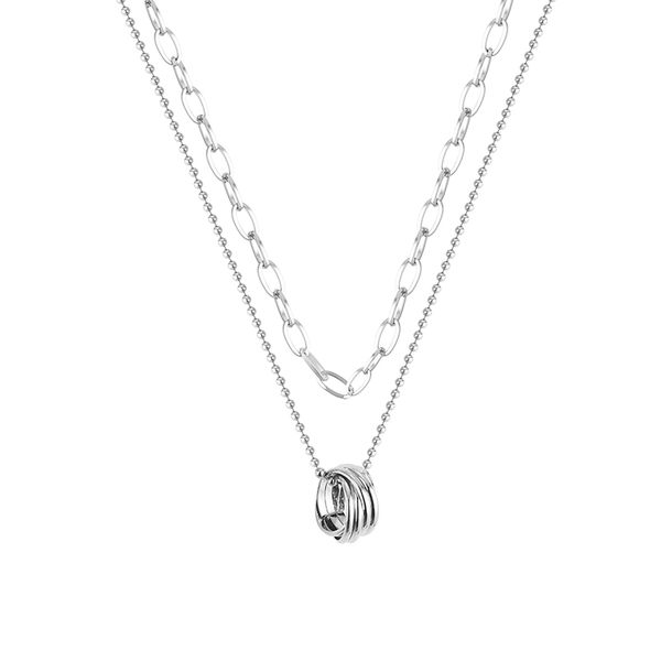 

hip hop necklace in europe and america, Silver