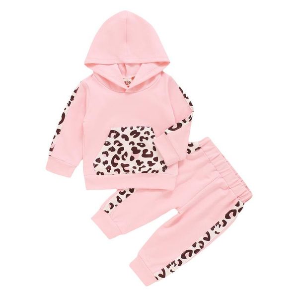 

clothing sets born baby girls clothes leopard printed hoodies sweatshirt and long pants 3pcs outfits winter spring infant set d30, White