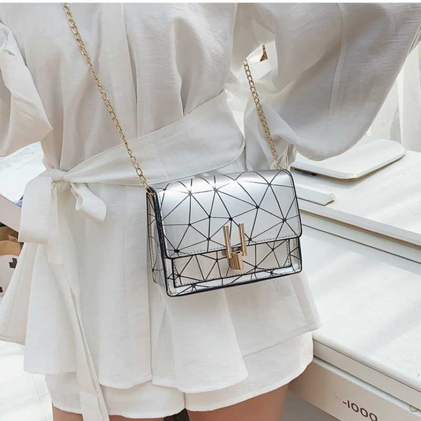 

handbag 2020 new women's bag messenger bag women's single shoulder wallet chain all over crackle printing all over small