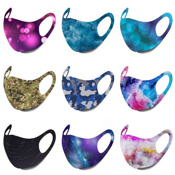 

designer printed face mask cloth face masks masque reusable civil filter mascherina pm2.5 protection fl sponge mask thick 3 layer mask ###12