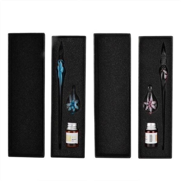 

gift wrap dip pen flower signature ink fountain