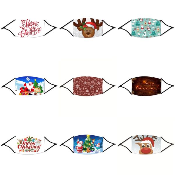 

fashion cotton face christmas masks with breath valve pm2.5 mouth christmas mask anti-dust reusable fabric christmas mask with 1 f#88033, Black