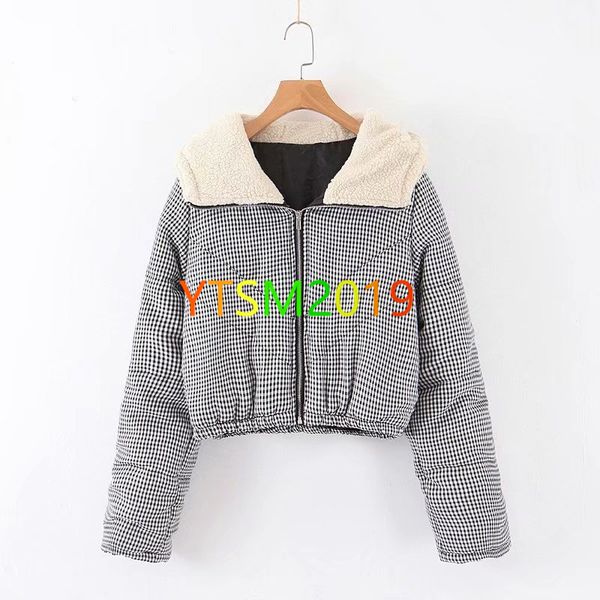 

одежда из хлопчатобумажных тканей женские ягнят шерсти хлопка ватник открытый теплый перо моды ветровка теплая одежда hoodie jacket, Black