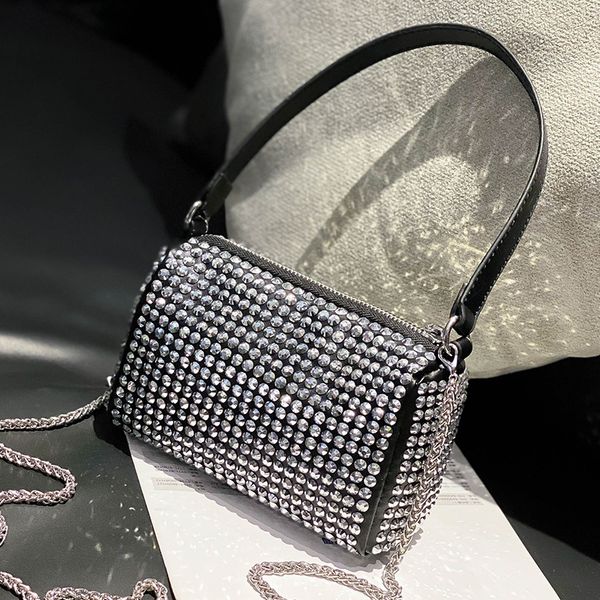 

women diamonds bag rhinestone shoulder bags ladies purse handbags crossbody bags black birthday gift women