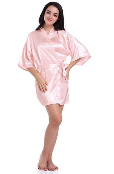 RB032 2020 NOVO SILK KIMONO ROBE ROBE BATHROBE MULHERM MULHER