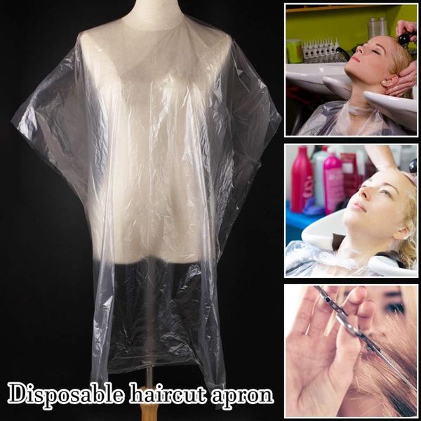 

aprons disposable hair cutting roundneck cloth gown shop styling gowns