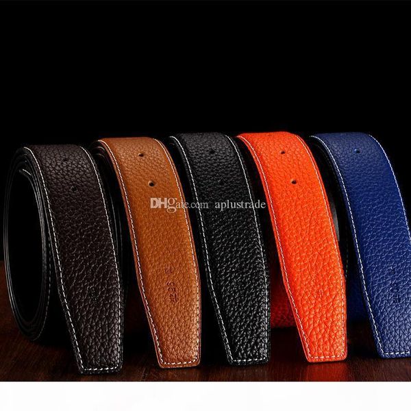 

fashion men belts gold h buckle belt for man cow split leather male chastity belts fashion belt ing, Black;brown