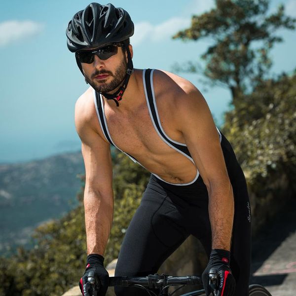 

racing pants santic men cycling bib 4d padding cushion winter mtb bike long warm fleece asian size m-3xl k7mc019, Black;blue