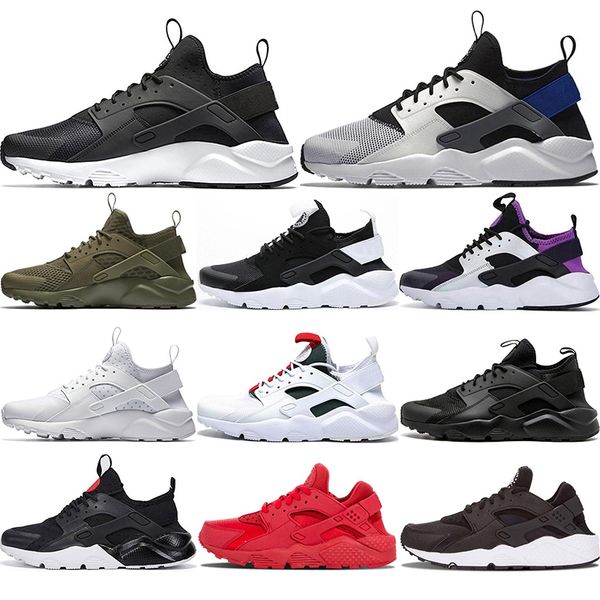 

hot huarache i кроссовки мужчины женщины спортивная обувь тройные black white gold huraches 1,0 4,0 женские мужские huaraches тренер кроссов