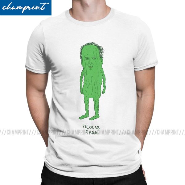 

men's picolas cage t shirt nicolas cage tees funny weird creepy raising arizona green pickles valley clothes gift idea t-shirts
