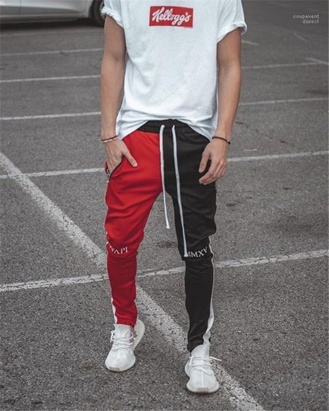 

pants with drawstring mens designer letter printed sports pants mens designer panelled pants fashion running, Black