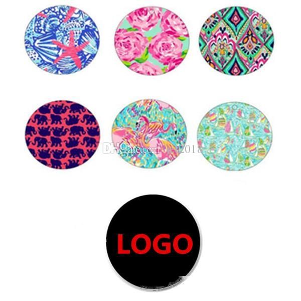 

2018 high universal cell phone holder glitter holder with opp bag stand 360 degree round holder dhl free