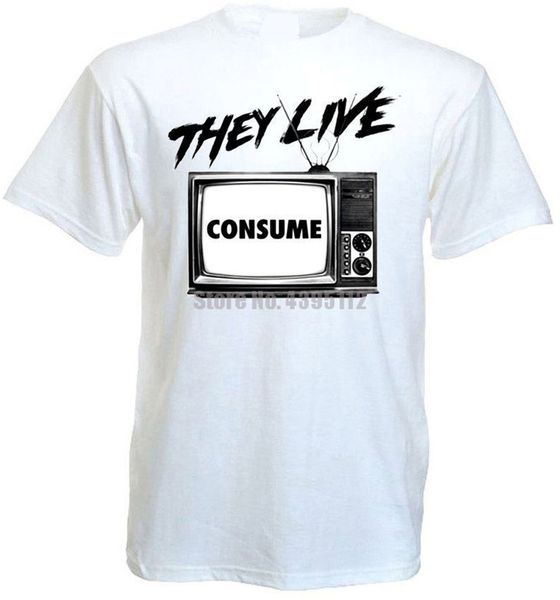 

они живут v6 t shirt white movie poster все размеры s-5xl
