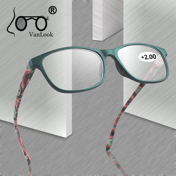 

vanlook floral women's reading glasses with diopters for sight reader fashion women men eyeglasses +1.0 1.5 2.0 2.5 3.0 3.5 4.0, White;black
