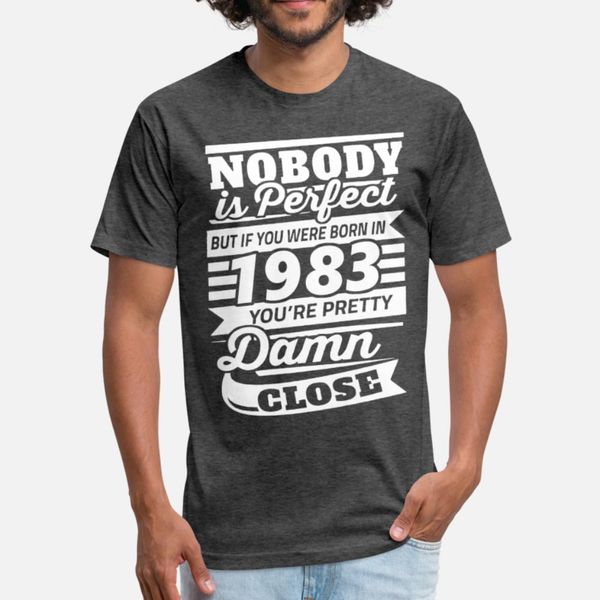 

1983 если вы родились в 1983 году вы близки на т рубашка мужчин на заказ с коротким рукавом плюс размером 3xl trend дышащей весна осени ориг