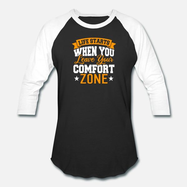 

comfort zone life мотивация вдохновение подарки тенниска мужчины дизайн хлопок круглого ворот уникальной симпатичная смешная летний стиль но