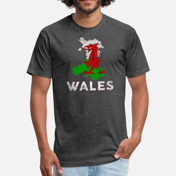 

wales t shirt men create short sleeve euro size s-3xl natural anti-wrinkle authentic summer style pattern shirt