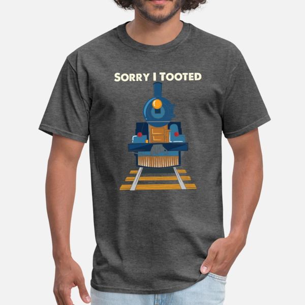 

choo choo train present railroad t shirt men customized tee shirt crew neck outfit cute new fashion spring outfit shirt