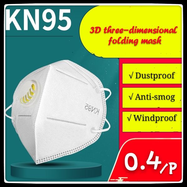 

kn95 mask factory supply retail packaging 95% filter 5-layer protection designer mask with respirator valve mask