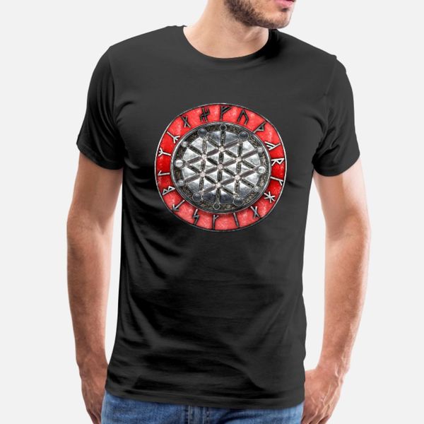 

gudrun's runic circle t shirt men graphic 100% cotton round neck outfit graphic comfortable spring autumn kawaii shirt