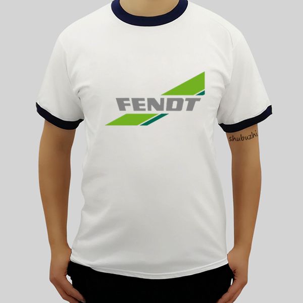 

fendt logo print new brand tee-shirt male fashion ringer cotton tshirt men