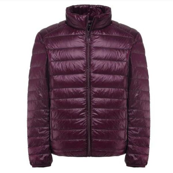 

2020 new winter down jacket men 90 white duck down jacket stand collar ultralight male parka chaqueta pluma hombre, Black;white