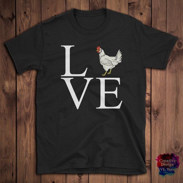 

love chicken farmer funny shirt birthday gift idea, 2019 summer fashion & tees print casual cotton man online t shirt desig