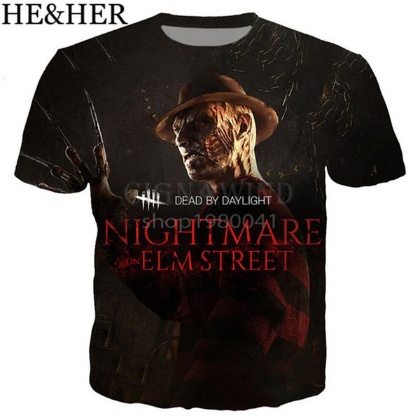 

new game dead by daylight 3d print shirts aesthetic funny graphic men clothing