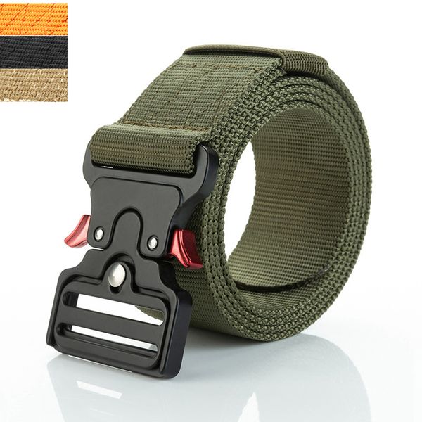 

plus size belts for men tactical belt army green big mens belt strap quick release buckle lengthen training tall long belts, Black;brown