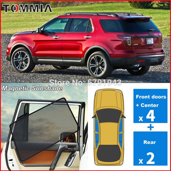 

for explorer 2014-2020 car windows magnetic fabric sun shade uv ray blocking mesh car window shade