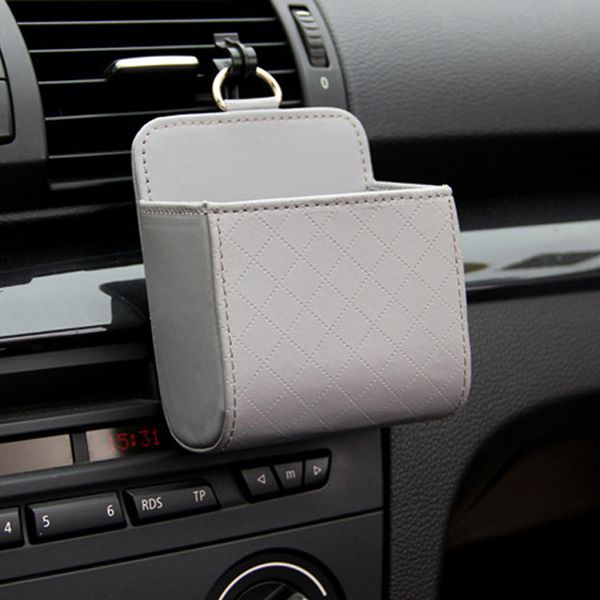 

car air vent dashboard tidy hanging leather organizer box for forester outback legacy impreza xv brz