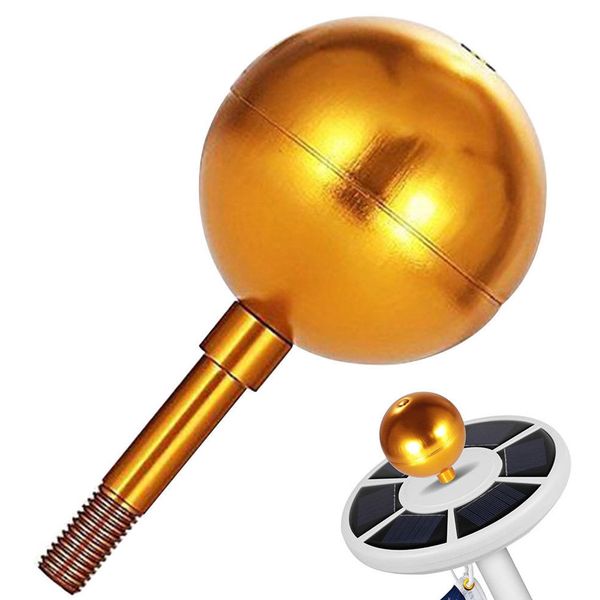 

3 inch lightweight ornament flagpole ball aluminum alloy decorative threaded