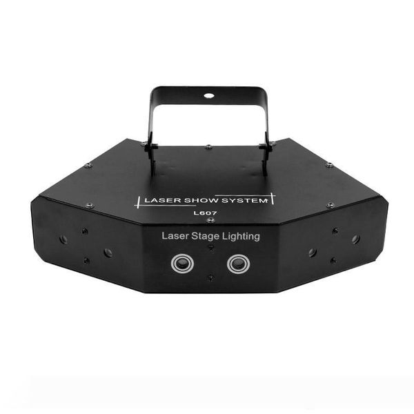 

6 объектив dmx 512 rgb полноцветный scan stage laser light six-глаза луча 16 patterns лазерный луч главная партия dj диско лазерного освещен