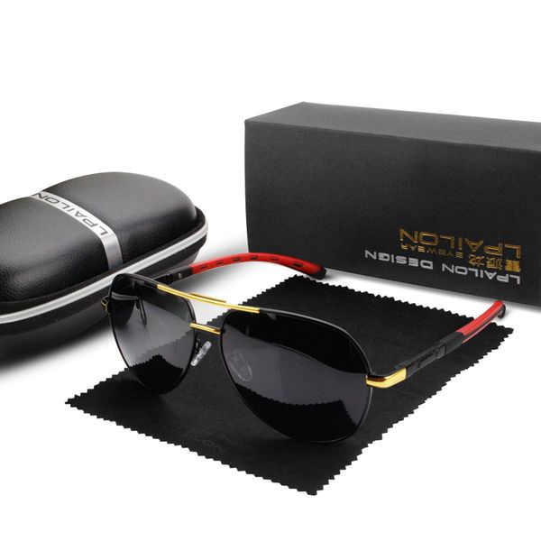 

men vintage aluminum polarized sunglasses classic brand sun glasses coating lens driving eyewear for men/women, White;black