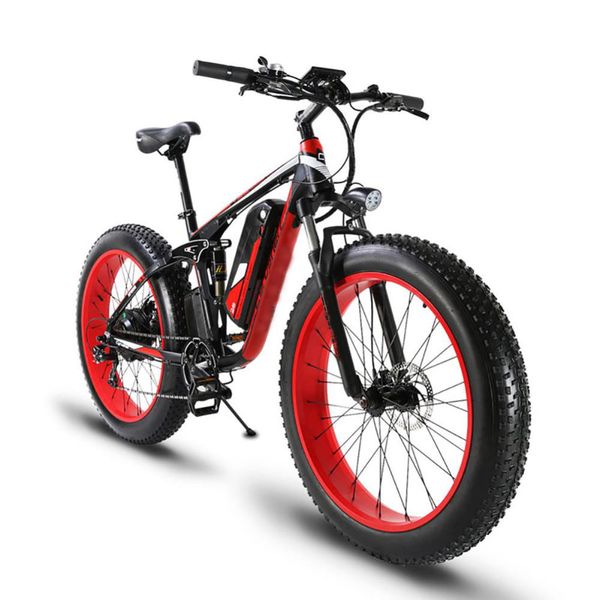 

1500w bafang fat tire 48v 13/17ah electric bicycle 4th generationbattery mountain bike off-road variable speed bicycle, Silver;blue