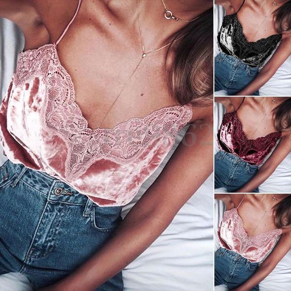 

женщины lace top camis sexy tank top ladies 2020 новый сплошной цвет v шеи без рукавов рубашки backless летняя рубашка женский, White