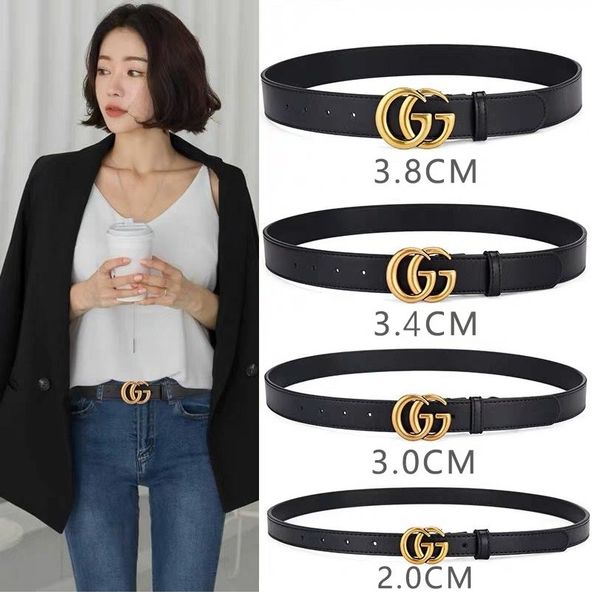 

2020e brand designer new fashionable men's and women's gu belts. luxury family gathering all-match belts, Black;brown