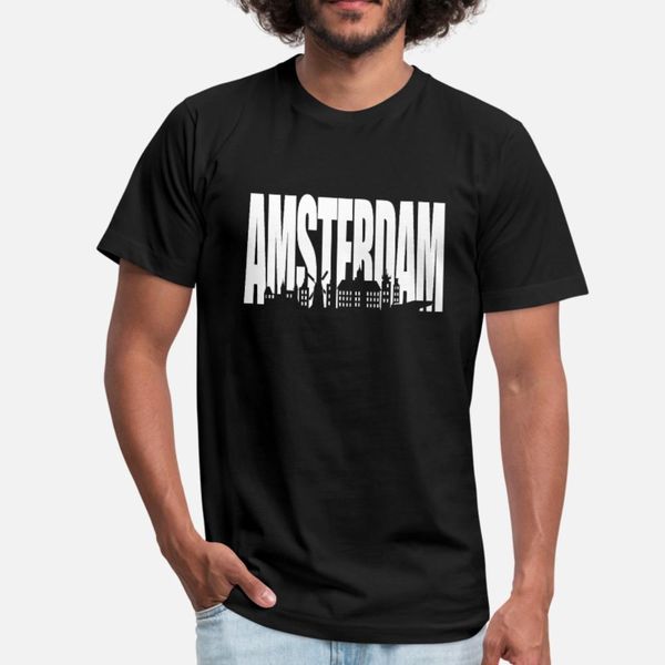 

амстердам футболка мужчины custom 100% хлопок вокруг шеи fit подарков basic summer style normal рубашка