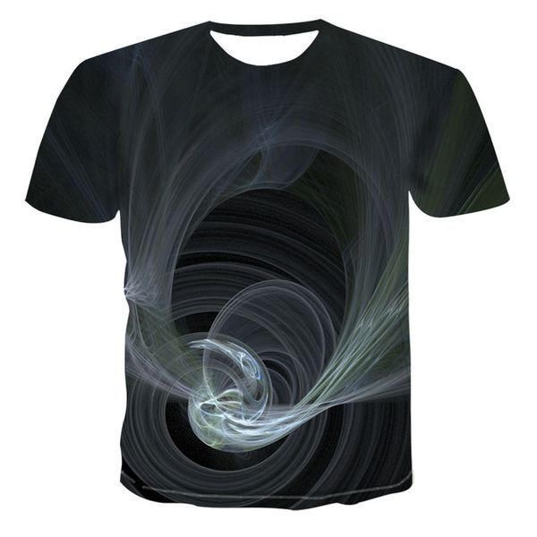 

three-dimensional graphic lattice 3d summer 3d print shirts comics hippie graphic men clothing