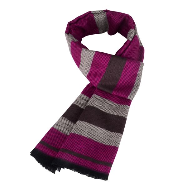 

windj winter warm scarf for men puple stripe cashmere wool, Blue;gray