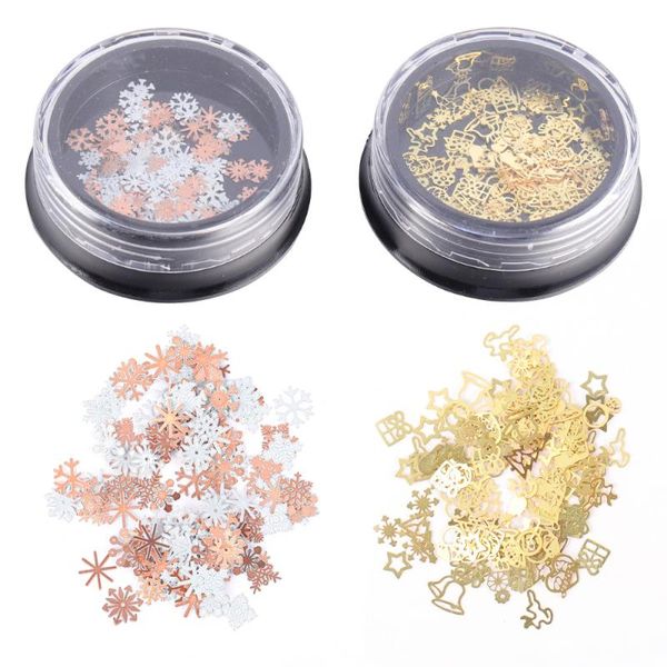 

2pcs metal nail stickers ultra-thin stylish manicure sequins nail art decals stickers for girls women