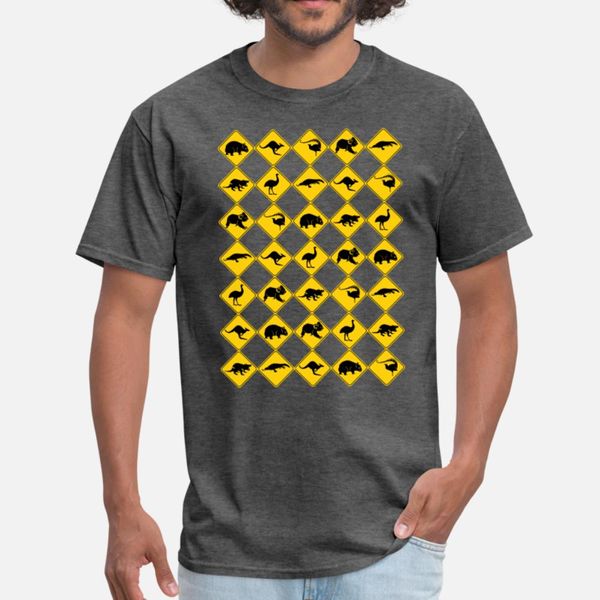 

australian animals signs t shirt men designing cotton s-xxxl family anti-wrinkle building spring autumn cool shirt