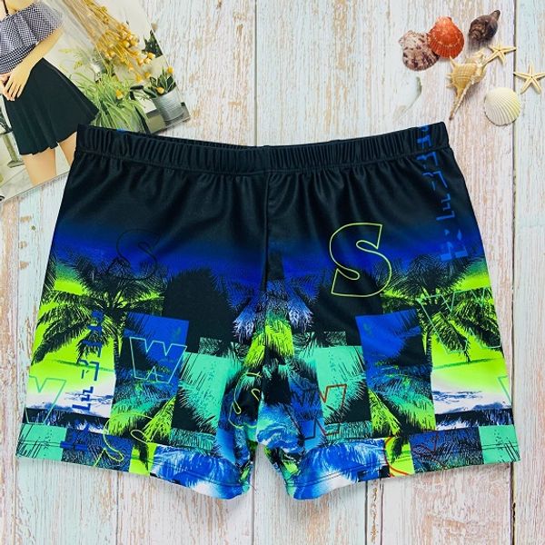 

Mens Swimwear Swimming Trunks Men's Boxer Print Hot Spring Beach Pants Fashion Men's Swimwear Breathable Active Swimming Trunks 6 Colors